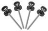 Picture of 4Pcs Universal Baby Gate Threaded Spindle Rod, M8 (8mm) Replacement Bolt Part for Baby & Pet Pressure Mounted Safety Gates, Extra Long Baby Tension Gate Extender (Black)