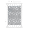 Picture of 4-Pack Fitted Mini Crib Sheets for Boys and Girls - Breathable, Soft Microfiber Baby Sheets in Grey and Pink