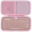 Picture of Lebakort Hard Case Compatible with Logitech Pebble Keys 2 K380s K380 Keyboard (Rose Case)