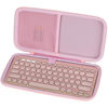 Picture of Lebakort Hard Case Compatible with Logitech Pebble Keys 2 K380s K380 Keyboard (Rose Case)