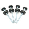 Picture of 4 Pack 8MM Baby Gate Threaded Spindle Rod, Replacement Hardware Parts Kit for Pet & Dog Pressure Mounted Safety Gates - Extra Long Wall Mounting Accessories Screws Rods Adapter Bolts Black
