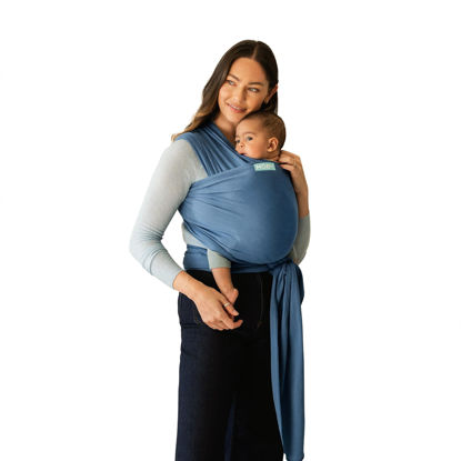 Picture of Moby Baby Wrap Carrier Classic for Newborns to Toddlers (8-33lbs), Infant Sling Carrier, Lightweight & Hands Free Design, Adjustable for All Body Types (Ocean)