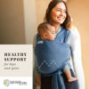 Picture of Moby Baby Wrap Carrier Classic for Newborns to Toddlers (8-33lbs), Infant Sling Carrier, Lightweight & Hands Free Design, Adjustable for All Body Types (Ocean)