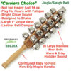 Picture of Performance Plus Professional Sleigh Bells-25 Nickel Plated Jingle Bells Four Rows with Hard Rock Maple Handle 13.5” Long (SBL25X)