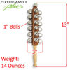 Picture of Performance Plus Professional Sleigh Bells-25 Nickel Plated Jingle Bells Four Rows with Hard Rock Maple Handle 13.5” Long (SBL25X)