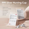 Picture of Momcozy 999 Silver Nursing Cups Original Perforated Breathable Design, 999 Silver Nipple Cover for Breastfeeding Essential, Silver Nipple Shield for Nursing Newborn, Metal Nipple Shields, Regular Size