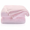 Picture of TILLYOU Toddler Flannel Blanket - Warm Cozy Baby Blanket for Boys and Girls, Smooth Cute Lightweight Blanket for Bedding Crib Stroller, 40×50 inches, Pink