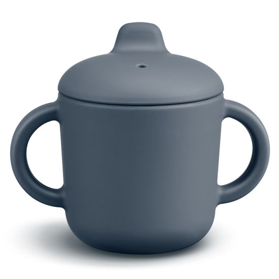 Picture of Catii Sippy Cups for Baby 6 Months+,Silicone Sippy Cups Leak Proof 5oz,Microwavable Sippy Cups for 1+ year old (Gray)