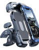 Picture of Bovemanx Motorcycle Phone Mount Holder, [150mph Wind Anti-Shake][7.2inch Big Phone Friendly] Bike Phone Holder, Motorcycle Handlebar Cell Phone Clamp, Compatible with iPhone 16 Pro Max Smartphones