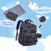 Picture of iniuniu Diaper Bag Backpack, 4 in 1 kit Large Unisex Baby Bags for Boys Girls, Waterproof Travel Back Pack with Diaper Pouch, Washable Changing Pad, Pacifier Case and Stroller Straps, Camo