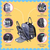 Picture of iniuniu Diaper Bag Backpack, 4 in 1 kit Large Unisex Baby Bags for Boys Girls, Waterproof Travel Back Pack with Diaper Pouch, Washable Changing Pad, Pacifier Case and Stroller Straps, Camo