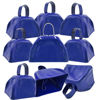 Picture of The Dreidel Company Metal Cowbell Noisemaker Cheering Bell, New Years, School Classroom, Wedding Bells & Chimes Percussion Musical Instruments Call Bell Alarm, 3" (Blue, 6-Pack)