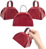 Picture of The Dreidel Company Metal Cowbell Noisemaker Cheering Bell, New Years, School Classroom, Wedding Bells & Chimes Percussion Musical Instruments Call Bell Alarm, 3" (Red, 6-Pack)