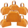 Picture of The Dreidel Company Metal Cowbell Noisemaker Cheering Bell, New Years, School Classroom, Wedding Bells & Chimes Percussion Musical Instruments Call Bell Alarm, 3" (Orange, 6-Pack)