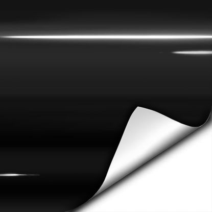 Picture of VViViD Gloss Black Vinyl Wrap Adhesive Film 0.5ft x 5ft Air Release Decal Sheet