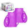 Picture of Flipping Holder Squeeze Proof Food Pouch Holder for Toddlers, Babies, Kids, Mess Free No Squeeze Juice Box Drink and Applesauce Snack Holder with Easy Grip Handles and Lid
