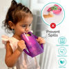 Picture of Flipping Holder Squeeze Proof Food Pouch Holder for Toddlers, Babies, Kids, Mess Free No Squeeze Juice Box Drink and Applesauce Snack Holder with Easy Grip Handles and Lid