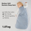Picture of Rayon Made from Bamboo Sleep Sack 6-12 Months 1.0 Tog Ultra Soft Baby Wearable Blanket Toddler Sleeping Sack for Babies Unisex Girl Boy 2-Way Zipper Baby Sleeping Bag Breathable Lightweight Medium