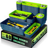 Picture of FLYVOLE Tool Box Organizer Tray, Toolbox Desk Drawer Organizer, Tool Box Tray, Toolbox Organization Storage for Rolling Tool Chest (60PCS (Blue+Green))