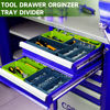 Picture of FLYVOLE Tool Box Organizer Tray, Toolbox Desk Drawer Organizer, Tool Box Tray, Toolbox Organization Storage for Rolling Tool Chest (60PCS (Blue+Green))
