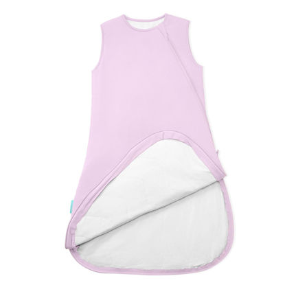 Picture of PurComfy Supersoft Sleep Sack 1.0 TOG, Premium Bamboo Viscose Toddler Sleeping Bag, 2-Way Safe Zipper Sleep Sacks 2-4T (Lilac)