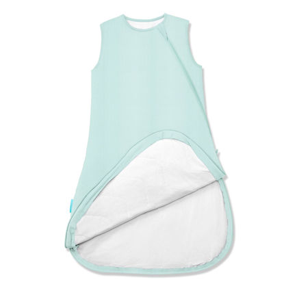 Picture of PurComfy Supersoft Sleep Sack 1.0 TOG, Premium Bamboo Viscose Toddler Sleeping Bag, 2-Way Safe Zipper Sleep Sacks 2-4T (Slate)