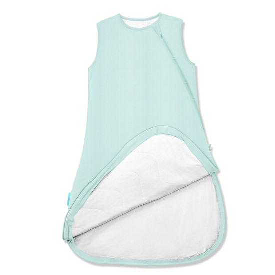 Picture of PurComfy Supersoft Sleep Sack 1.0 TOG, Premium Bamboo Viscose Toddler Sleeping Bag, 2-Way Safe Zipper Sleep Sacks 2-4T (Slate)