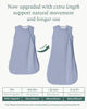 Picture of PurComfy Supersoft Sleep Sack 1.0 TOG, Premium Bamboo Viscose Toddler Sleeping Bag, 2-Way Safe Zipper Sleep Sacks 2-4T (Slate)