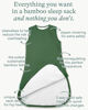 Picture of PurComfy Supersoft Sleep Sack 1.0 TOG, Premium Bamboo Viscose Toddler Sleeping Bag, 2-Way Safe Zipper Sleep Sacks 2-4T (Forest)