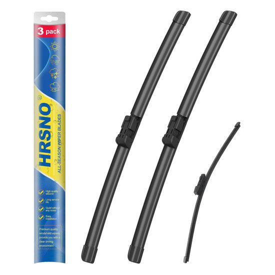 Picture of HRSNO 26"+22" Windshield Wipers With 12" Rear Wiper Blade Sets Automotive Replacement for Volkswagen Atlas 2018-2023,Atlas Cross Sport 2020-2023,Easy For Installation (Pack of 3)