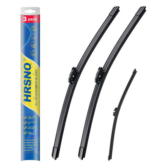 Picture of HRSNO 23"+21" Windshield Wipers With 10" Rear Wiper Blade Sets Automotive Replacement for Mini Cooper Countryman 2017-2023,Easy For Installation (Pack of 3)