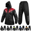 Picture of BYKR Waterproof Outdoors Motorcycle Rain Suits for Men & Women Cycling 2-Piece Breathable & Windproof Wet Weather Protection Motocross Rain Gear Reflective Rainwear All Sports Riding Rainsuit Red S
