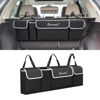 Picture of Car Trunk Organizer and Storage, Backseat Hanging Organizer for SUV, Truck, MPV, Waterproof, Collapsible Cargo Storage Bag with 4 Pockets, Car Interior Accessories for Men and Women (Black)
