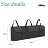 Picture of Car Trunk Organizer and Storage, Backseat Hanging Organizer for SUV, Truck, MPV, Waterproof, Collapsible Cargo Storage Bag with 4 Pockets, Car Interior Accessories for Men and Women (Black)