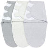 Picture of Bublo Baby Swaddles for Newborns - 3 Pack Organic Baby Swaddles for 0-3 Months - Baby Swaddle Sleep Sack - Infant Sleeping Swaddle Sack - Adjustable Swaddle Blanket Wrap Boy Girl (Melange Grey)