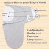 Picture of Bublo Baby Swaddles for Newborns - 3 Pack Organic Baby Swaddles for 0-3 Months - Baby Swaddle Sleep Sack - Infant Sleeping Swaddle Sack - Adjustable Swaddle Blanket Wrap Boy Girl (Melange Grey)