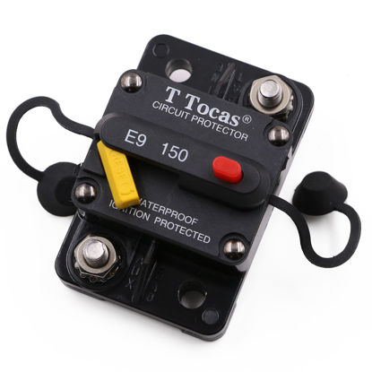 Picture of T Tocas 150 Amp Car Audio Circuit Breaker 12V - 48V DC with LED Indication Waterproof 150A T3 Switchable Resettable