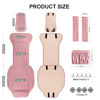 Picture of BEITK 2 Pack Leather Front Car Seat Covers, Universal Sideless Car Seat Protectors with Storage Pocket and Seat Belt Pads, Waterproof Automotive Seat Cover for Cars Trucks SUV(Pink)