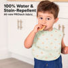 Picture of 3-Pack Waterproof Baby Bibs for Eating - Lightweight Baby Bib with Food Catcher, Mess Proof Toddler Bibs, Waterproof Bibs for Baby Boys, Baby Girls, Feeding Bibs, Drool Bibs, Baby Food Bibs (Roarsome)