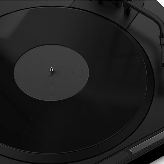 Picture of Turntable Mat Record Platter Slipmat: Acrylic Record Player Platter Vinyl Slip Mats for Turntables Antistatic Tighter & Defined Bass (E - Black Slipmat)
