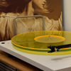 Picture of Turntable Mat Record Platter Slipmat: Acrylic Record Player Platter Vinyl Slip Mats for Turntables Antistatic Tighter & Defined Bass, Yellow