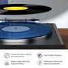 Picture of Turntable Mat Record Platter Slipmat: Acrylic Record Player Platter Vinyl Slip Mats for Turntables Antistatic Tighter & Defined Bass (F- Blue Slipmat)