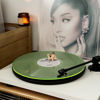 Picture of Turntable Mat Record Platter Slipmat: Greenlit Acrylic Record Player Platter Vinyl Slip Mats for Turntables Antistatic Tighter & Defined Bass, Green