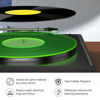Picture of Turntable Mat Record Platter Slipmat: Greenlit Acrylic Record Player Platter Vinyl Slip Mats for Turntables Antistatic Tighter & Defined Bass, Green