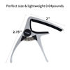 Picture of ENO MUSIC Ukulele Capo for 4 String Guitar and Mandolin, Mini Size Professional Ukulele Capo (silver)