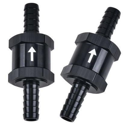 Picture of EVIL ENERGY 3/8" Fuel Check Valve One Way Inline Non Return Diesel Gasoline Black(10mm OD,2PCS)