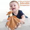 Picture of MOVEPAI Boy Highland Cow Baby Security Blanket Loveys for Babies Girls, 16" Soft Baby Lovey Blanket, Baby Snuggle Stuffed Animals Blankie, Baby Girls Gifts for Infant and Toddler