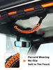 Picture of Savadicar 4 x Roll Bar Grab Handles with USA Flag, Grip Handle for Jeep Wrangler CJ YJ TJ JK JKU JL JLU & Gladiator JT 1955-2024, Interior Accessories, Orange