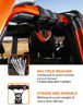 Picture of Savadicar 4 x Roll Bar Grab Handles with USA Flag, Grip Handle for Jeep Wrangler CJ YJ TJ JK JKU JL JLU & Gladiator JT 1955-2024, Interior Accessories, Orange