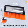 Picture of EcoNour 47" Extendable Snow Brush and Ice Scraper with 270° Pivoting Squeegee | Aluminum Handle | Telescopic Snow Brush for Car and SUV Windshield, Roof & Windows | Winter Car Accessories